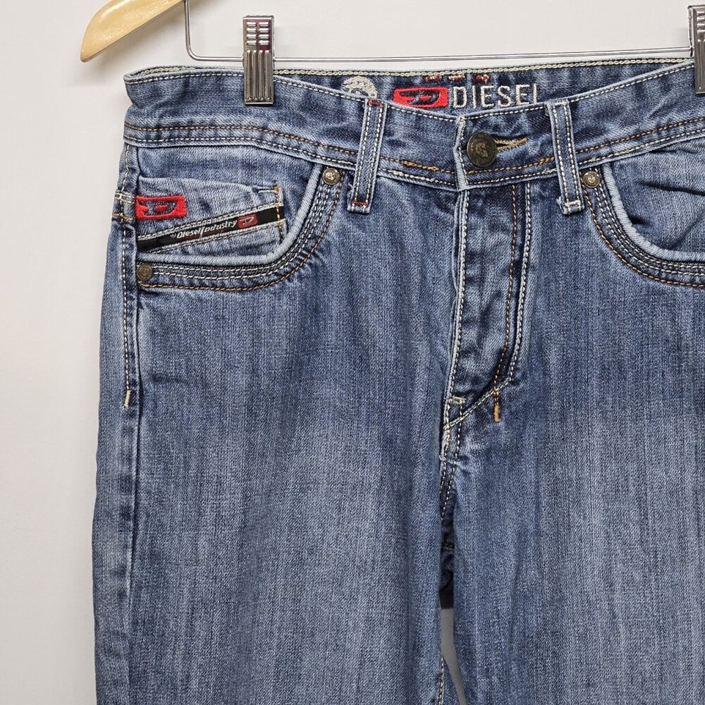 Diesel Mens Jeans Size 31 Blue Denim Straight Casual Designer - Picture 3 of 12